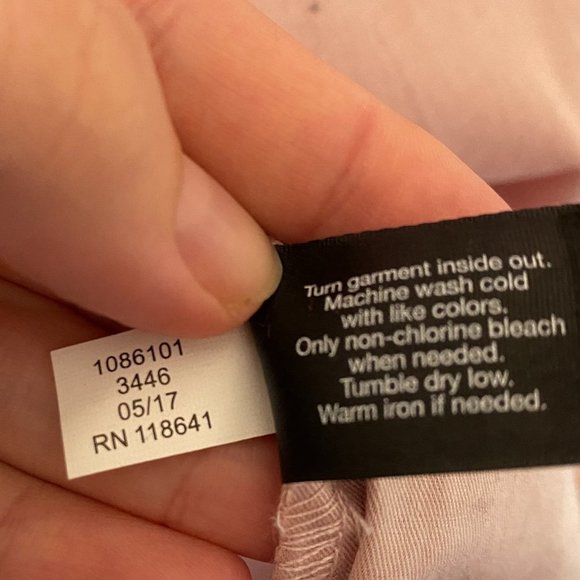 Lane Bryant Baby Pink Crochet Lace Ruffle Sleeve Top size 26/28 - Picture 7 of 9